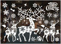 Christmas Decorations 2022 Window Glass Stickers Wall Decor For Home Year Sticker Door Deco