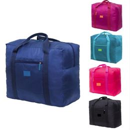 Duffel Bags Portable Multi function Folding Travel Nylon Waterproof Large Capacity Hand Luggage Business Trip Travelling L221105