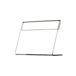 3 Weld Clear Acrylic Plastic Sign Display Paper Label Card Price Tag Holder L Shaped Stand Horizontal On Desktop 11''x8.5'' T2mm 10pcs