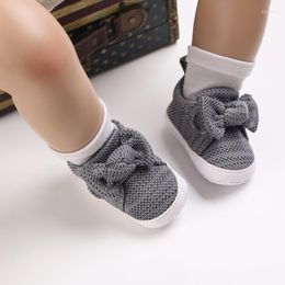 First Walkers 2022 Infant Baby Girl Shoes Born Bow Soft Sole Sneaker Cotton Crib Sport Casual Warm For 0-18month