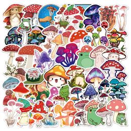 Mushroom Stickers 50 PCS Vinyl Waterproof Sticker for Laptop Skateboard Water Bottles Computer Phone Guitar Bat Stickers TT041