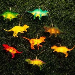 Strings 10/20 LED Dinosaur String Lights For Kids Christmas Fairy Children'S Room Garland Children Gift Holiday Decoration