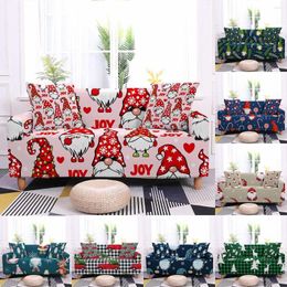 Chair Covers Merry Christmas Sofa For Living Room Stretch Couch Cover 1/2/3/4-seat L-shape Sectional Corner Armchair Slipcovers