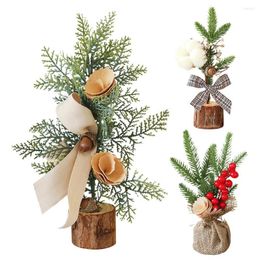 Christmas Decorations 25cm Artificial Tree Window Tabletop Ornament Home El Shopping Mall For Party Year Dec