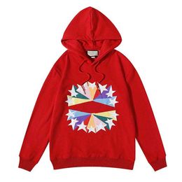 21ss new designer men's hoodies autumn winter embroidery star letter printing European American women's luxury top fashion clothing loose