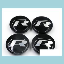 Wheel Covers 4Pcs/Set Car Wheel Centre Hup Cap Emblem Logo Decals Dust Ers Decoration 65Mm Stickers Accessories Drop Delivery 2022 M Dhovj