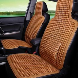 Car Seat Covers Cover 1Pcs Summer Cool PVC Beaded Massage Cushion With Waist