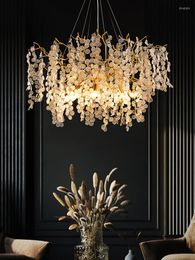 Chandeliers Creative Tree Branches Chandelier For Living Room Bedroom Gold Indoor Decoration Lighting Fixture Restaurant Hanging Lamp Glass