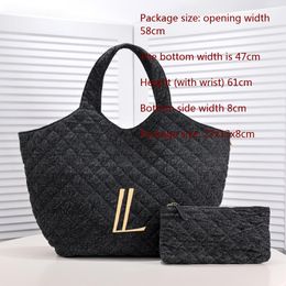 Extra-large Icare Designer tote shopping bags Luxury totes bag lambskin 7A quality large Shoulder Genuine leather Women cowboy totes crossbody lady fashion handbag