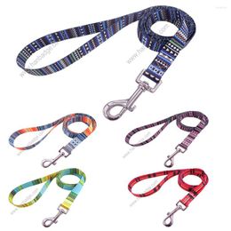 Dog Collars Customised Leash Custom Pet Strap With Handle And Metal Hook Attached Your Design Is Welcome