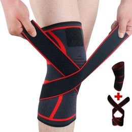 Knee Pads 1PC Sports Pad Men Pressurised Elastic Sleeve Support Braces For Fitness Basketball Volleyball Running Cycling Outdoor