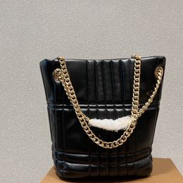 Bucket Bag Totes Bags Chain Luxury Designer Brand Fashion Shoulder Handbags Women Letter Purse Phone Bag Wallet Metallic Smiling Face High Quality