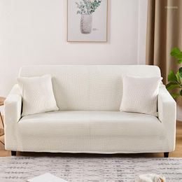 Chair Covers Thick Elastic Sofa Cover Slipcover For Living Room Stretch Polar Fleece Armchair 1/2/3/4 Seater L Shape Corner