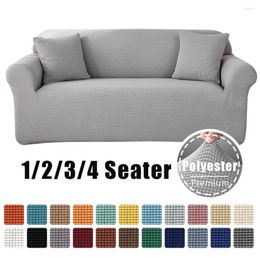 Chair Covers 1/2/3/4 Seater Jacquard Sofa Cover For Living Room Thick Elastic Stretch Polar Fleece L Shaped Corner Armchair Couch Slipcovers
