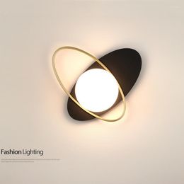 Wall Lamp Nordic Glass Light Luxury Sconce Living Room Decorative Bedroom Bedside Aisle El Corridor Bra 7W G9