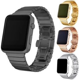 luxury watchband Straps for apple watch Ultra 49mm link bracelet 41mm 45mm 40mm 44mm 38mm 42mm 316L stainless steel watchbands iwatch series 8 7 6 se 5 4 3