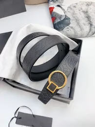 Fashion luxury plaid used pattern belt designer men and women high-quality 3.8 cm belt box