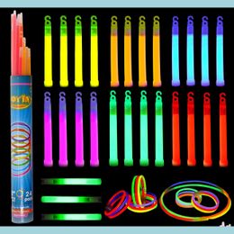 Party Decoration Party Decoration Glow Sticks Bk Including 27 6 Long 0 Extra Thick Industrial Grade Glowsticks Emergency 3 In Whistle Dhf4D
