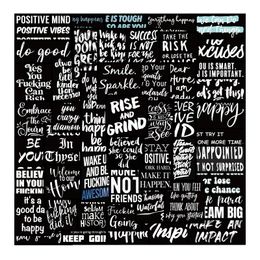 61Pcs positive quote inspirational sayings Stickers Pack Non-random Car Bike Luggage Sticker Laptop Skateboard Motor Water Bottle Decal GT063