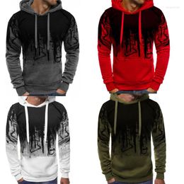 Men's Hoodies Hirigin Men Sweatshirts Spring Sweater Fashionable Pattern Long Sleeve Hoodie Loose Big Pocket Pullover Wild Fashion Casual