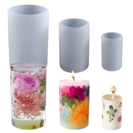 Cylinder Silicone Candle Moulds for Pillar Candle Making Epoxy Resin Casting Mould Wax Soaps Polymer Clay and Crafts DIY