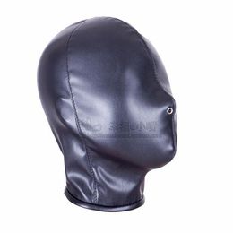 Adult sex toys black soft PU full cover mask leather eye punishment bondage products SM alternative toys