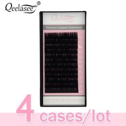 4 Cases 007 Russian Volume Eyelash Extension Individual Lashes Extention Mixed Lengths for Artist Training 220601