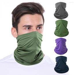 Bandanas Silk Scarf Unisex Magic Outdoor Sports Headband Bike Cycling Balaclava Neck Tube Warmer Riding Face Mask