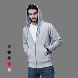 Men's Hoodies Sweatshirts Autumn Zipper Sweatshirt Zip Hoodie Cotton Basic Solid Colour Women Casual Coat Essentials Blank Fleece Unisex Jaet Tops G221011