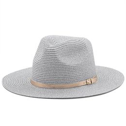 Stingy Brim Hats Spring Summer Beach Hat St Women Men Wide Brim Hats Woman Man Jazz Panama Top Cap Female Male Outdoor Casual Caps Su Dhey8