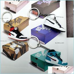 Other Festive Party Supplies Brand Sneaker Keychain 3D Sports Shoes Key Chains Ornament Party Gift Creative Fashion Doll Single Foot Ots3T