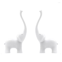 Jewellery Pouches 2Pcs Ring Display Stand Elephant Desktop Storage Rack Pendant Decoration Fashion Home