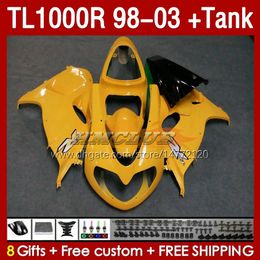 & Tank yellow stock Fairings For SUZUKI TL-1000 TL 1000 R 1000R SRAD 1998 1999 2000 2001 2002 2003 Bodywork 162No.72 TL-1000R TL1000 R 98-03 TL1000R 98 99 00 01 02 03 Fairing