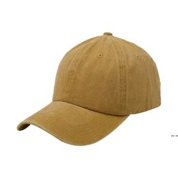Solid Colour washed Baseball hat Party Favour Summer sunshade caps Outdoor Travel sunscreen Sunhat Vintage duck tongue cap JNB16333