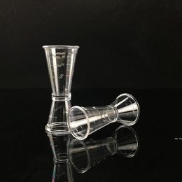 Plastics Cocktail Shaker Measure Cup Dual Shot Drink Spirit Jigger Kitchen Gadgets Tool JNB16297