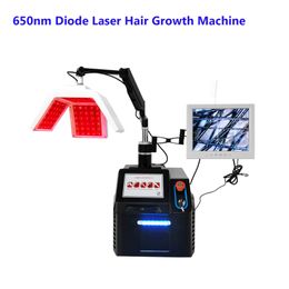 SPA use anti hair loss beauty machine near infrared red Colour hair growth diode laser led light therapy