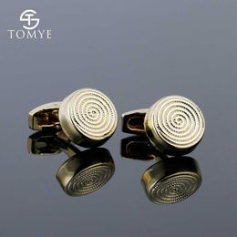 Cufflinks for Men Classic Funny Round Gold Silver Engraved Formal Business Dress Shirt Cuff Links for Gifts