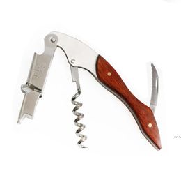 Wooden bottle opener gift wooden handle shrimp head knife manufacturer direct beer opener stainless steel wine JNB16282