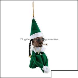 Christmas Decorations Christmas Decorations Festive Party Supplies Home Garden Snoop On The Stoop Doll Decoration Year Friends Relat Otjoz