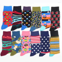 Men's Socks Cotton Warm Gifts Print Art Sock Set Christmas Funny Women's Winter From The Factory Drop Contact Us