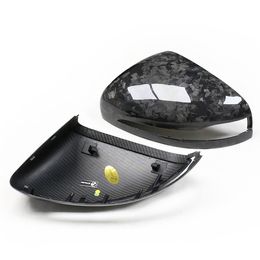 2 Piece Auto to Rearview Side Mirror Cover Cap for BENZ G GLE GLS Class G63 G350 G500 W464 W167 Carbon Fibre Style