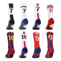 Men's Socks Sports Men Adult Unisex Middle Tube Towel Bottom Anti-slip Sweat-absorb Breathable Outdoor Athletic Basketball Soccer Sock