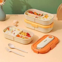 Bento Box Eco-Friendly Lunch Boxs Food Container Microwavable Dinnerware Lunchbox RRE14986