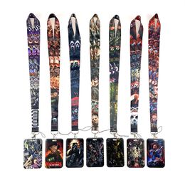 Cell Phone Straps & Charms Holder Japanese Anime Cosplay Cartoon Neck Strap Lanyards ID Badge Card Keychain Whollesale gift for boy #020