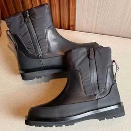 Designer Luxury Boots Women Winter Platform PILLOW Down Boots Leather Ankle Boot Skiing Sneaker Water Stain Resistant Winter Mid-calf Non-slip Outsole With Box NO417