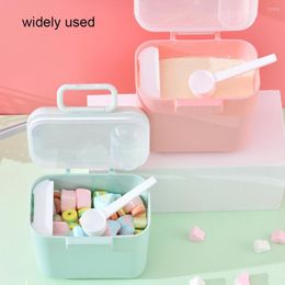 Storage Bottles Milk Powder Box Essential Cereal Food Container Travel Snap Fastener Silicone Plastic Formula Dispenser