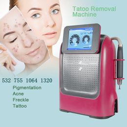 Q Switch Nd Yag Picosecond Machine 532 755 1064nm Black Doll Tattoo Removal Pico Laser Skin Rejuvenation Spot q Swith Acne Treatment Beauty Salon Equipment