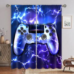 Curtain Gamepad Game Controller For Video Games And E-Sports 3D Digital Printing Bedroom Living Room Window Curtains 2 Panels