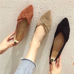 Dress Shoes Spring Fall Women Flats Caramel Colour Black Pointed Toe Flat Heel Shoes for Ladies Brown Flats for Women Foldable 33 34 32 45