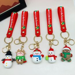 New Party Favor Christmas decorations Santa Claus key chain pendant RRB16341